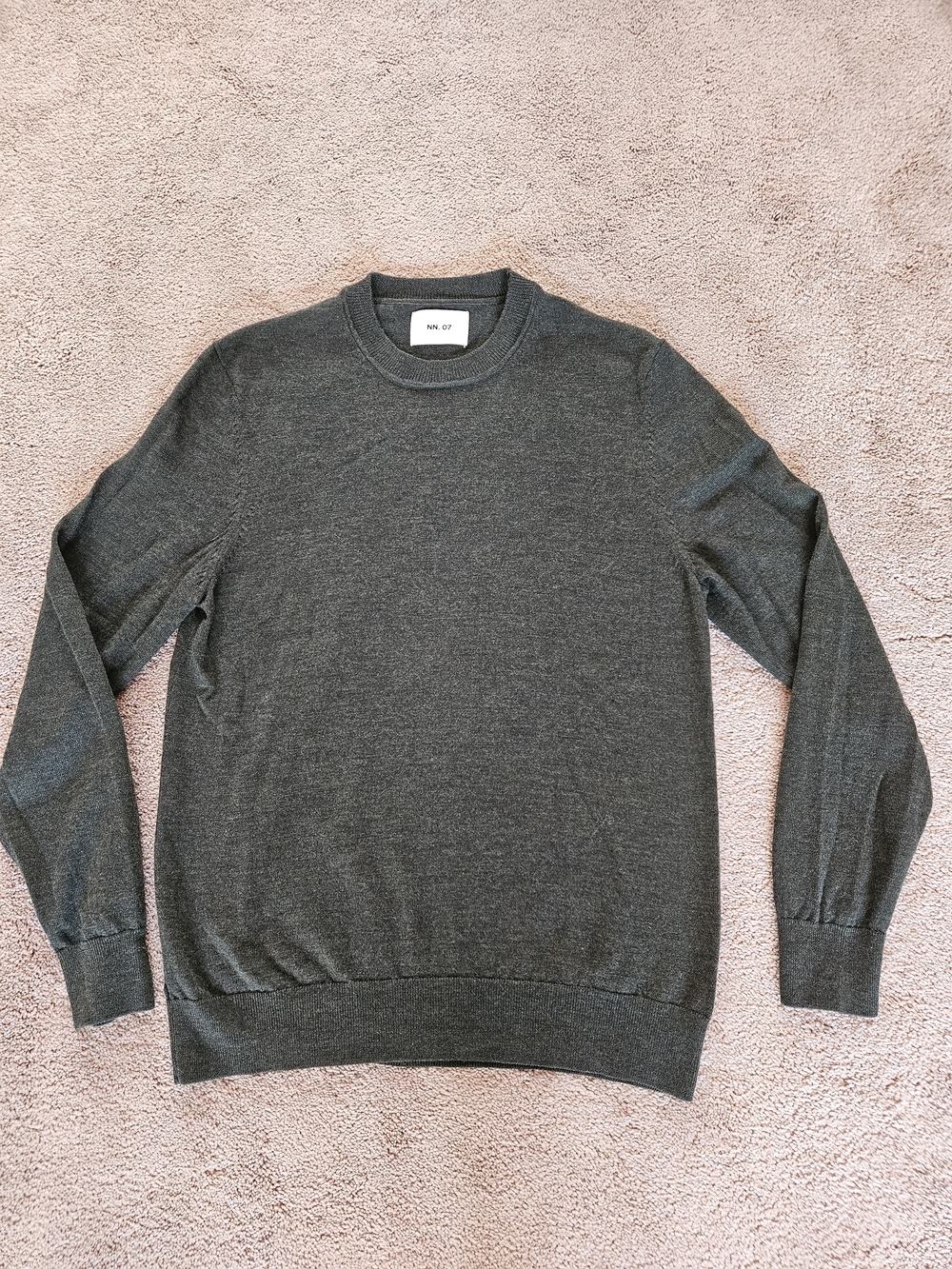NN.07 Men's 100% Wool Sweater - Dark Green - Size S (NWOT)